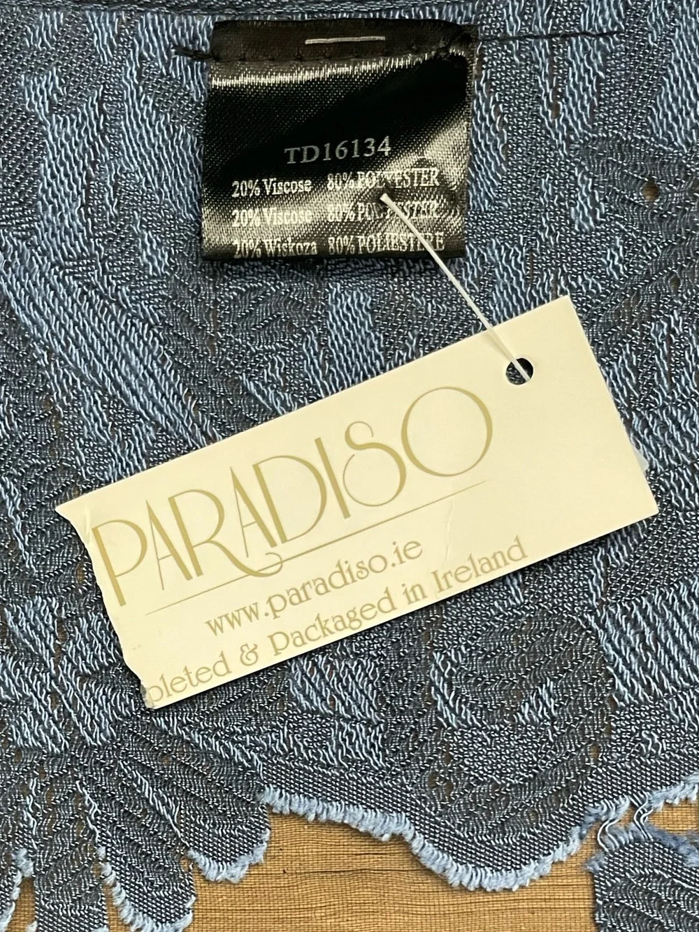 Paradiso Floral Sheer Scarf Wrap Shawl Embroidered Mesh Festival Boho Scarf